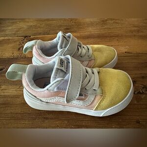 Vans Ultrarange Toddler Yellow, Blue and Pink Sneakers